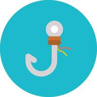 Fish Hook Vector Icon