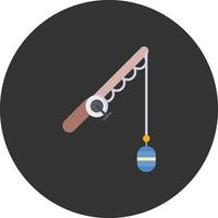 Rod and Reel Vector Icon