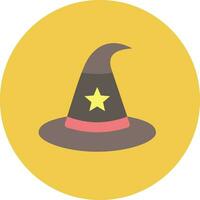 icono de vector de sombrero de bruja