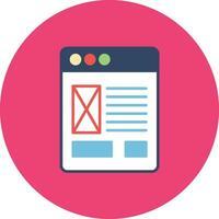 Website Template Vector Icon