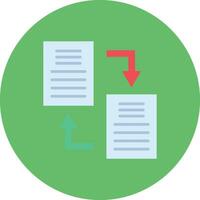 Documents Exchange Vector Icon