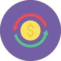 icono de vector de transferencia de dinero