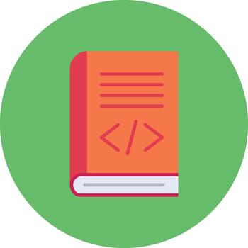Coding Book Vector Icon