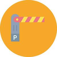 Parking Barrier Vector Icon
