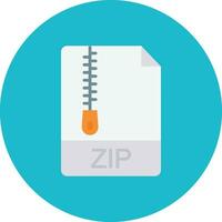 icono de vector de archivo zip