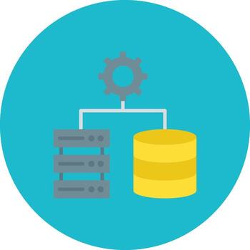 Database Settings Vector Icon
