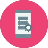 Smartphone Database Vector Icon