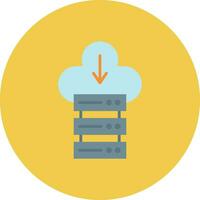 Cloud Database Vector Icon