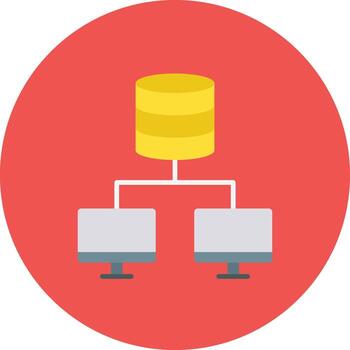 Database Network Vector Icon