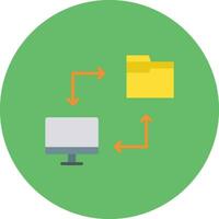 icono de vector de transferencia de archivos