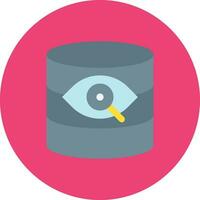 Database Vision Vector Icon