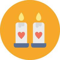 Wedding Candle Vector Icon