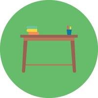 School Desk Vector Icon