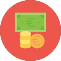 icono de vector de moneda euro