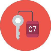 Room Key Vector Icon