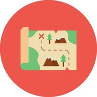 Treasure Map Vector Icon