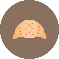 icono de vector de croissant