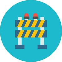 Traffic Barrier Vector Icon