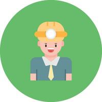 Male Engineer Vector Icon