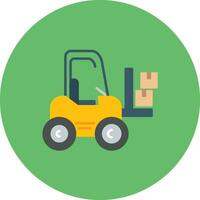 Forklift Vector Icon