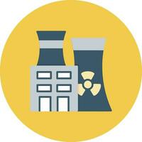 Nuclear Plant Vector Icon