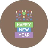 Happy New Year Vector Icon