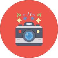 New Year Camera Vector Icon