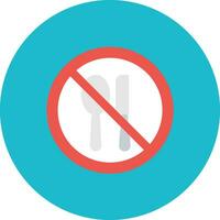 No Eating Vector Icon