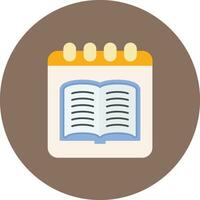 Library Calendar Vector Icon