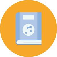 icono de vector de libro de música