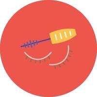 Eyelash Mascara Vector Icon