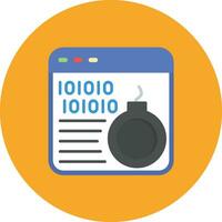 Cyber Bomb Vector Icon