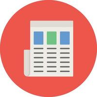 News Column Vector Icon