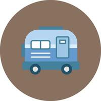 House on Wheels Vector Icon