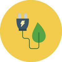 Eco Electricity Vector Icon