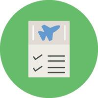 Flight Checklist Vector Icon