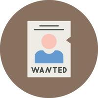 Wanted Vector Icon