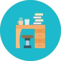 Study Table Vector Icon