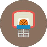 icono de vector de aro de baloncesto