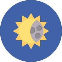 Solar Eclipse Vector Icon