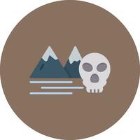 Skull Island Vector Icon