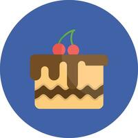 Chocolate Cake Vector Icon