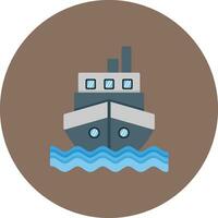 icono de vector de barco