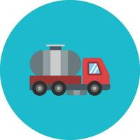 Water Tanker Vector Icon