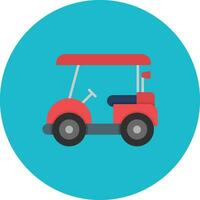 icono de vector de carro de golf