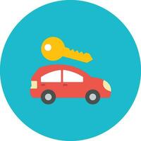 Rent Car Vector Icon