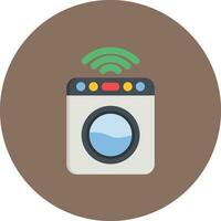 Smart Washing Machine Vector Icon