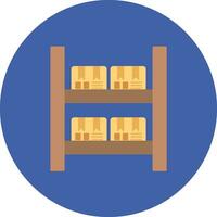 Package Shelves Vector Icon