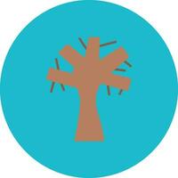 icono de vector de árbol seco