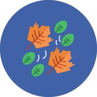 Leaves Falling Vector Icon